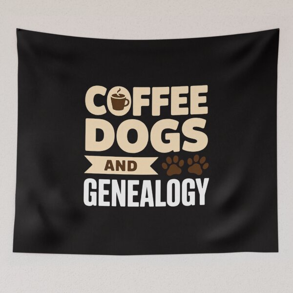 Item preview, Coffee Dogs And Genealogy - Genealogist Ancestry Family Tree designed and sold by margaridroso.