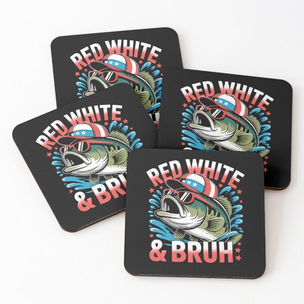 Item preview, Patriotic Red White & Bruh America Fish Fishing 4th Of July designed and sold by CruelShadesSt.