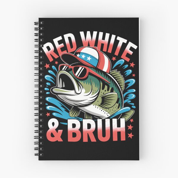 Item preview, Patriotic Red White & Bruh America Fish Fishing 4th Of July designed and sold by CruelShadesSt.