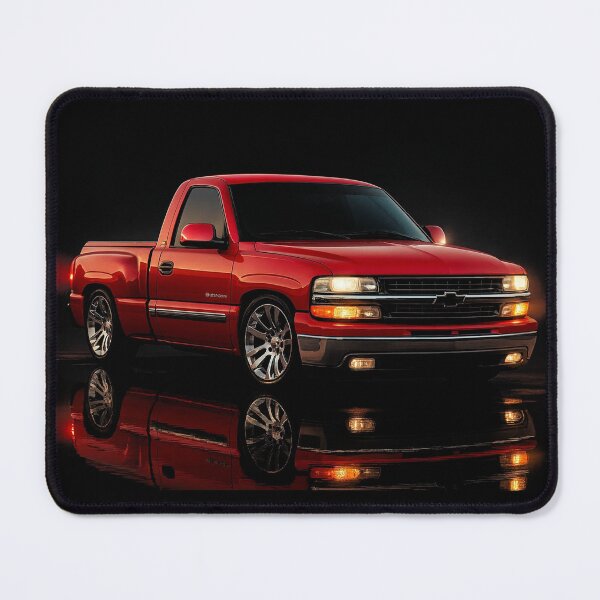 Item preview, 1999 Chevy Silverado Custom – Modern Classic Truck Art Print designed and sold by Stinky Lincy's Apparel Company.