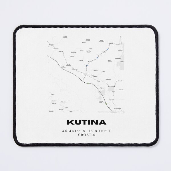 Item preview, Kutina Croatia Map Print | Coordinates Minimalist City Wall Art 45.4615° N, 16.8010° E designed and sold by RM-Journey.