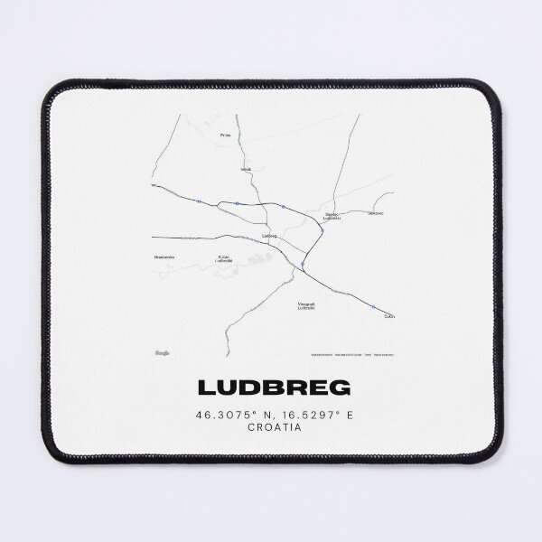 Item preview, Ludbreg Croatia Map Poster | Coordinates Minimalist City Wall Art designed and sold by RM-Journey.