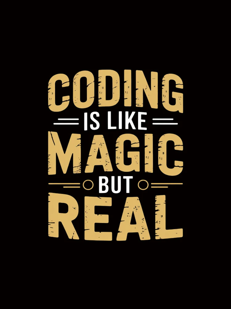 Thumbnail 4 of 4, iPhone Case, Coding Is Like Magic But Real Computer Programming Coder designed and sold by margaridroso.