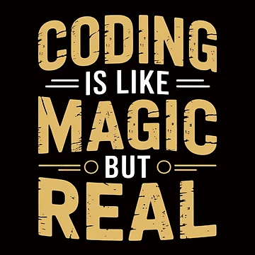 Artwork thumbnail, Coding Is Like Magic But Real Computer Programming Coder by margaridroso