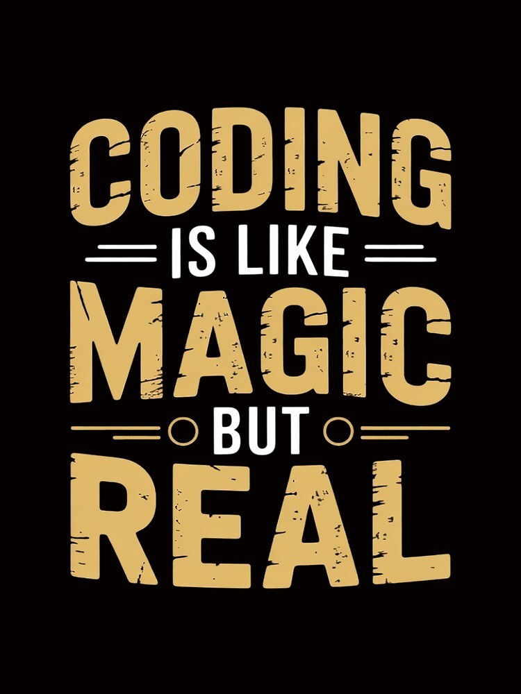 Thumbnail 3 of 3, Scarf, Coding Is Like Magic But Real Computer Programming Coder designed and sold by margaridroso.