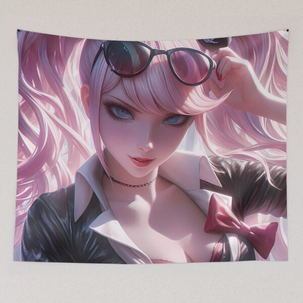 Item preview, Junko Enoshima Danganronpa Striking Anime Girl Waifu Madness With Fierce Allure designed and sold by CarlosBender.