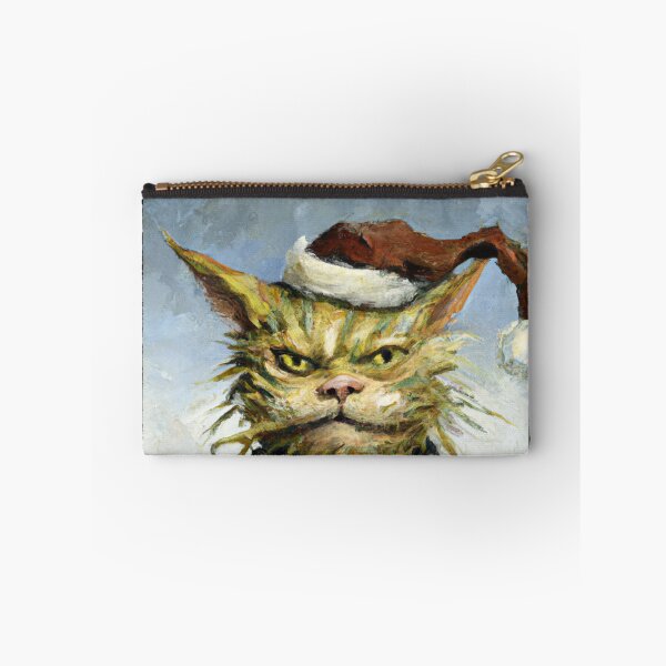 Item preview, Grinch cat of Christmas Sticker designed and sold by enamalbjerdekx.