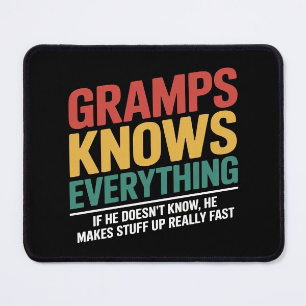 Item preview, Gramps Know Everything Fathers Day for funny grandpa designed and sold by countntenov.