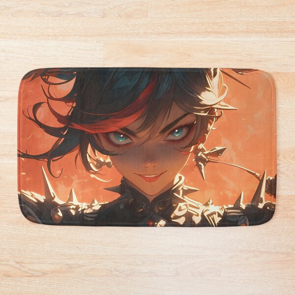 Item preview, Xinyan Genshin Impact Game Anime Girl Waifu Rock Punk Fire Fiery Stage designed and sold by CarlosBender.