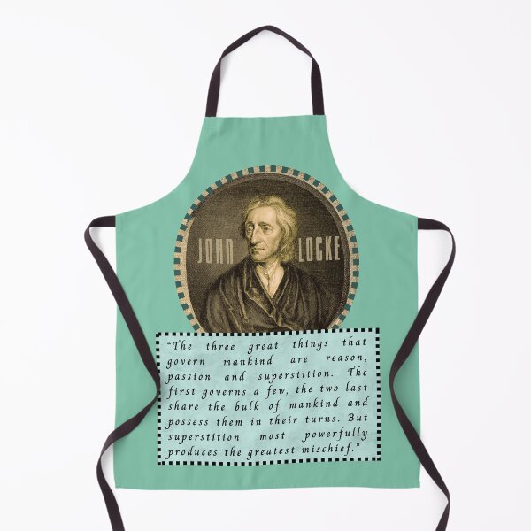 Item preview, John Locke quote: The three great things that govern mankind are reason, passion and superstition... designed and sold by artbleed.