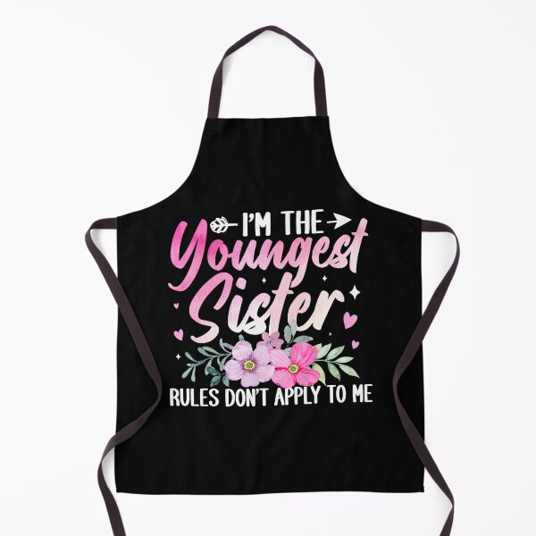 Item preview, I'm The Youngest Sister Rules Dont Apply To Me Sibling Floral Print designed and sold by jakaun.