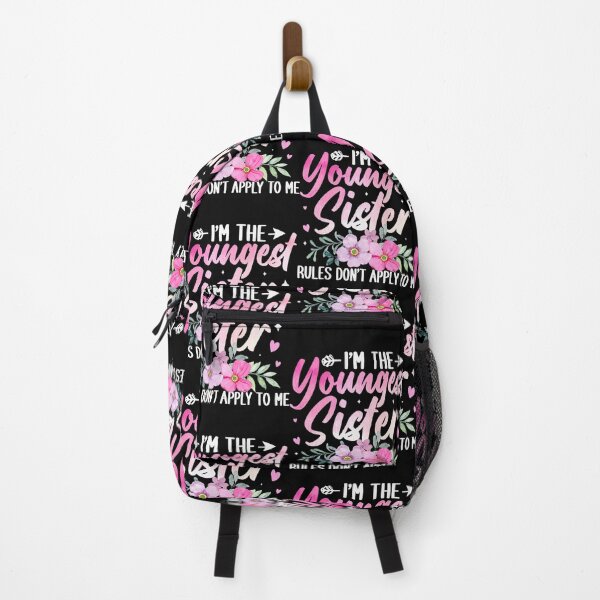 Item preview, I'm The Youngest Sister Rules Dont Apply To Me Sibling Floral Print designed and sold by jakaun.