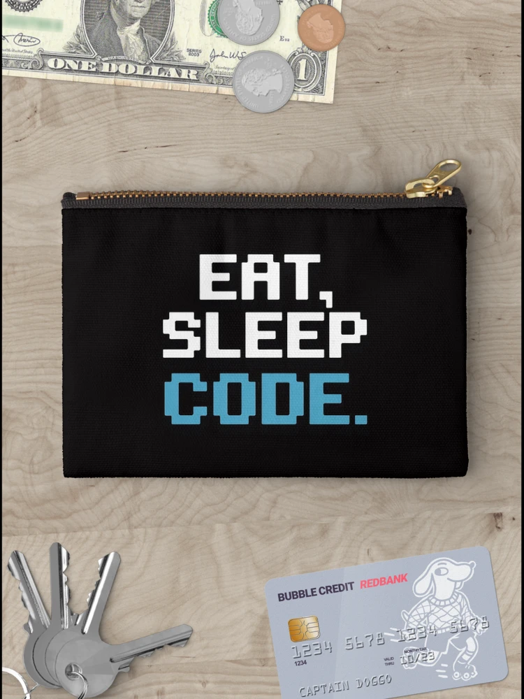 Thumbnail 3 of 4, Zipper Pouch, Coding Code Computer Science Programming Software Engineer designed and sold by banbopbii.