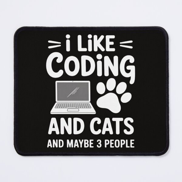 Item preview, Coding and Cats - Programming Computer Binary Coder designed and sold by banbopbii.
