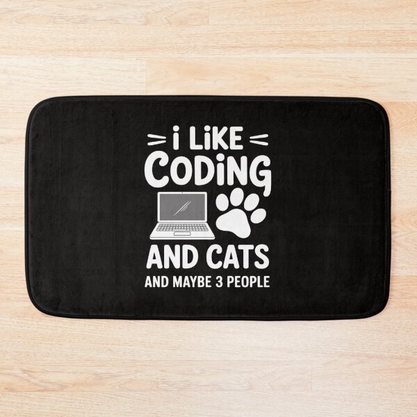 Item preview, Coding and Cats - Programming Computer Binary Coder designed and sold by banbopbii.