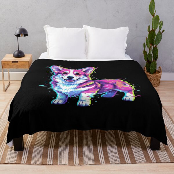 Item preview, Vaporwave Corgi Glitch designed and sold by bsbd-action.