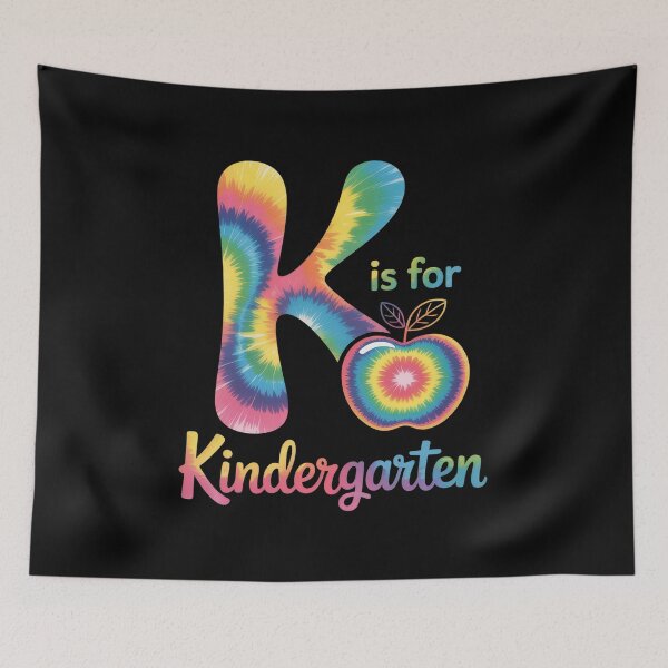 Item preview, K Is For Kindergarten Teacher Tie Dye Back to School Kinder designed and sold by SIGORDESIGN.
