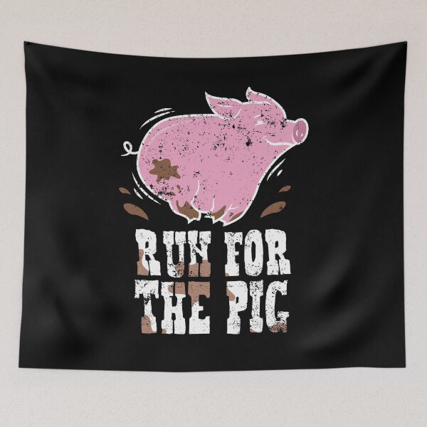 Item preview, Pig Funny Gift Greased Pig Chasing Pigs designed and sold by KentuckyGirlTee.