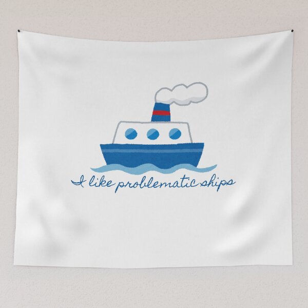 Item preview, I like problematic ships - Anime Manga Novel TV Movie Fandom designed and sold by EvergreenRevolt.