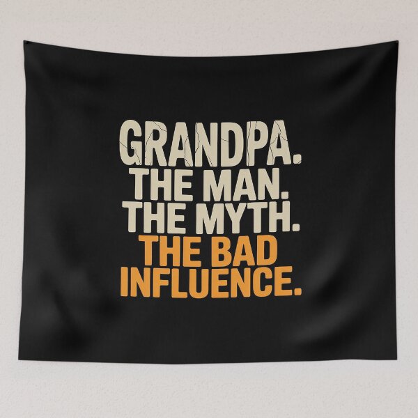 Item preview, Grandpa The Man The Myth The Bad Influence Father's Day designed and sold by countntenov.