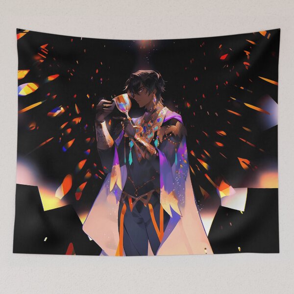 Item preview, Archer Arjuna Fate Grand Order Epic Anime Battle Energy Flames designed and sold by CarlosBender.