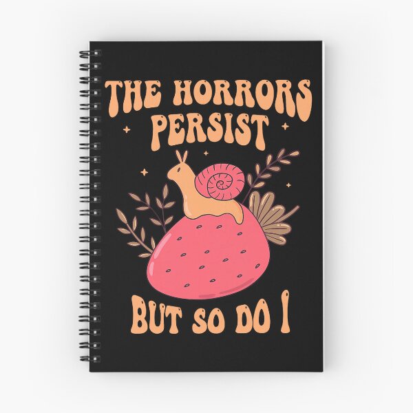 Item preview, The Horrors Persist But So Do I Cottagecore Kawaii Snail Lover designed and sold by pansak.