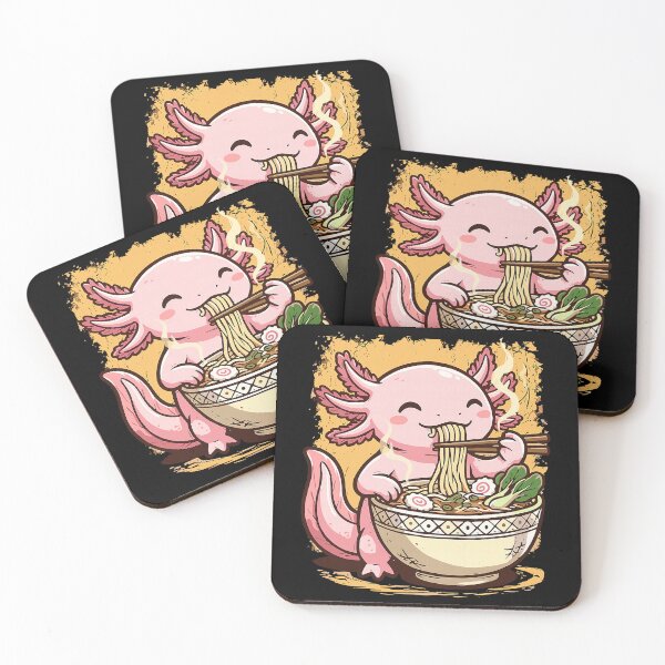 Item preview, Cute Axolotl Eats Ramen Noodles Axolotls Ramen designed and sold by pansak.