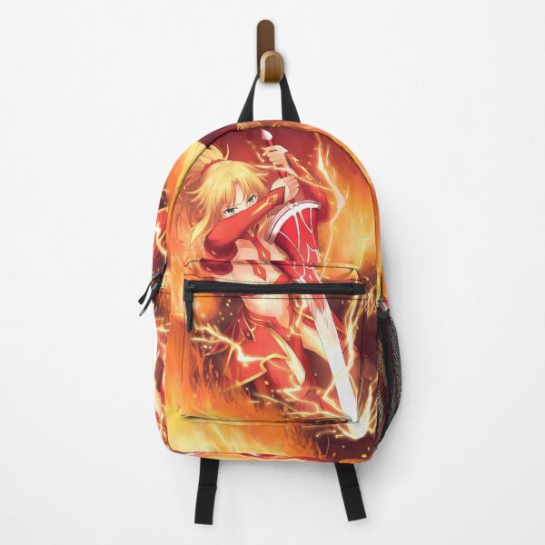 Item preview, Red Saber Mordred Fate Grand Order Fire Anime Girl Waifu Blazing Red Lightning Strike designed and sold by CarlosBender.