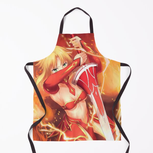 Item preview, Red Saber Mordred Fate Grand Order Fire Anime Girl Waifu Blazing Red Lightning Strike designed and sold by CarlosBender.