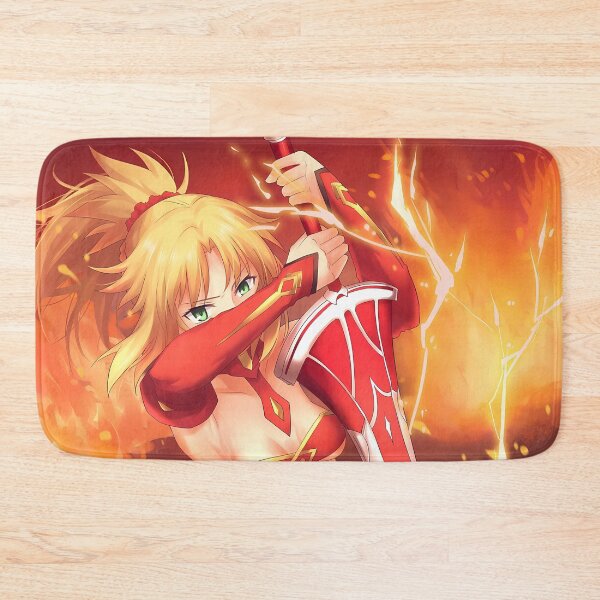 Item preview, Red Saber Mordred Fate Grand Order Fire Anime Girl Waifu Blazing Red Lightning Strike designed and sold by CarlosBender.