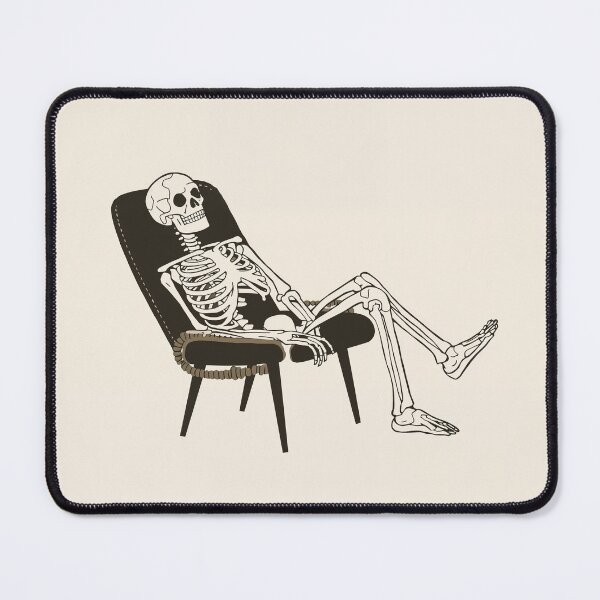 Item preview, Skeleton Relaxing in a Chair Illustration designed and sold by Dojo319.