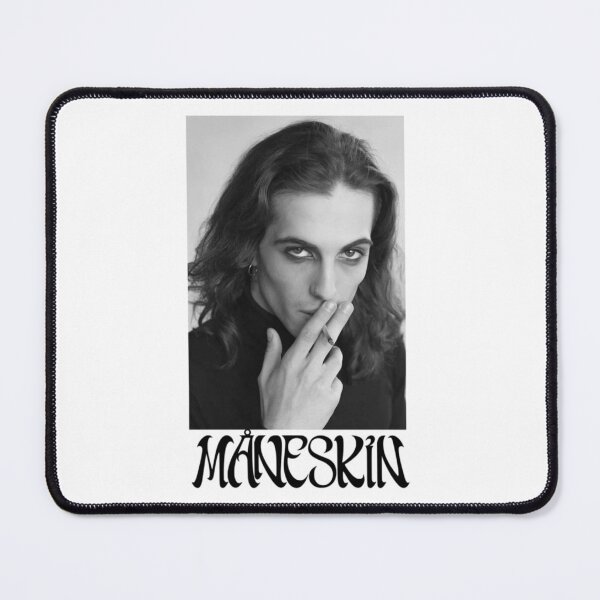 Item preview, Damiano David Edgy Rock Star Black and White Portrait designed and sold by JayliIvan.