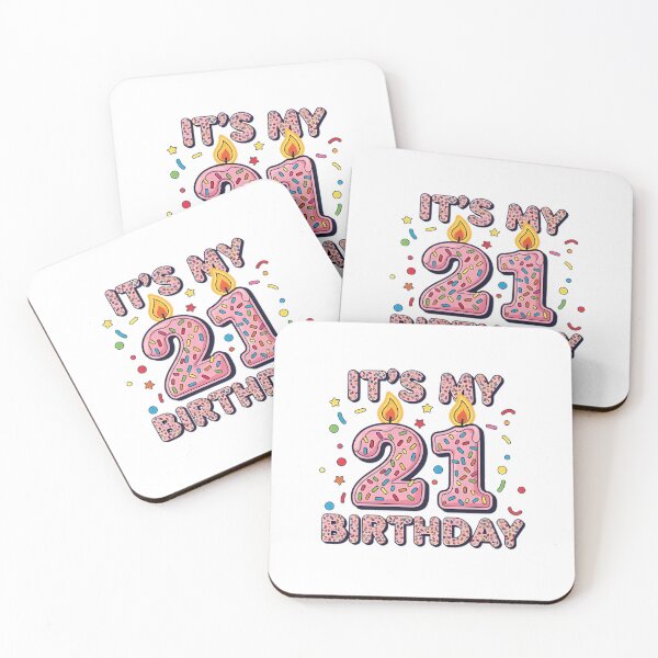 Item preview, It's My 21st Birthday Sweet Donut Funny Design designed and sold by Thetund.