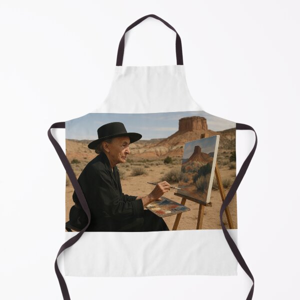 Item preview, Famous Female Artist Georgia O'Keeffe Painting a Desert Landscape designed and sold by Halifaxartguy.