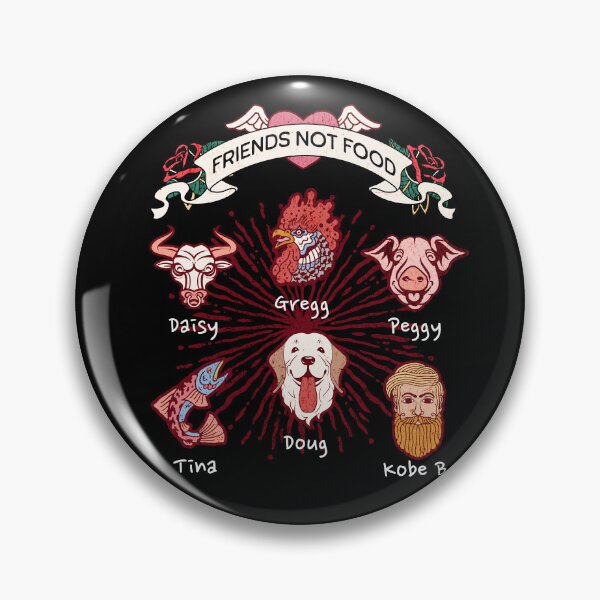 Item preview, Friends Not Food Vegan Animal Rights designed and sold by Cult of Seitan.