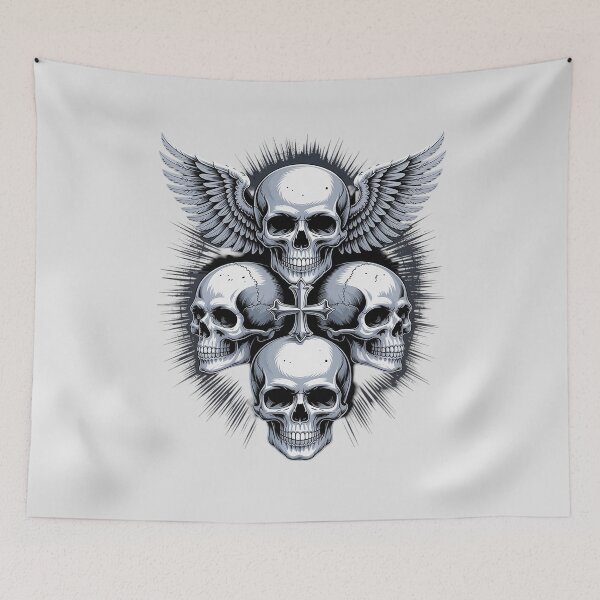 Item preview, Grunge Kreuz Goth Gothic Skull Cross designed and sold by Slwankol.