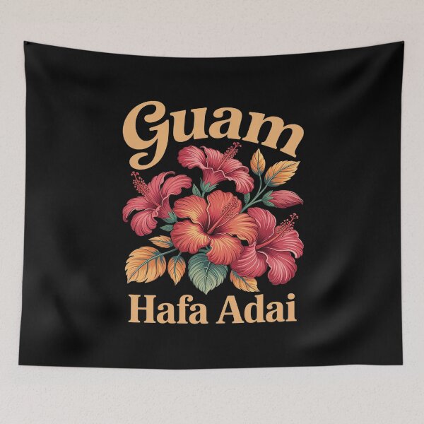 Item preview, Guam Hafa Adai Hibiscus Floral designed and sold by Slwankol.