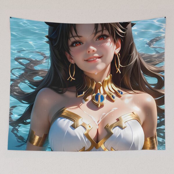 Item preview, Archer Ishtar Fate Grand Order Anime Girl Waifu Ocean Blue Water Radiant Glow designed and sold by CarlosBender.