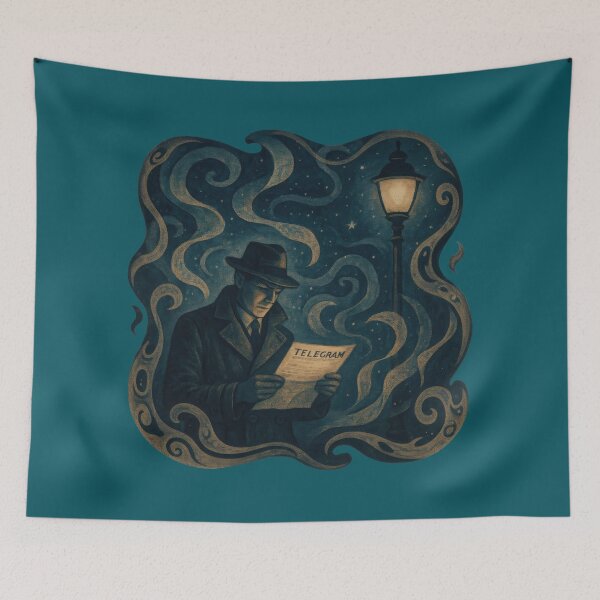 Item preview, Midnight Telegram Under Whispering Smoke designed and sold by EdvvinStudios.