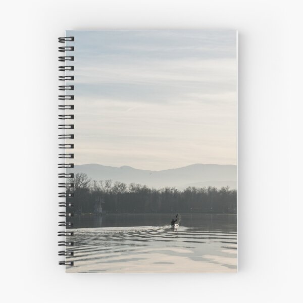 Item preview, Kayaking on Serene Lake with Distant Mountains designed and sold by Georgia Mizuleva.