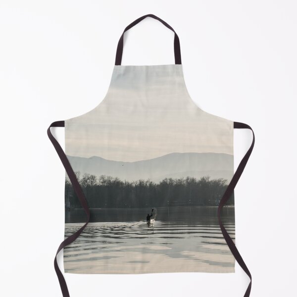 Item preview, Kayaking on Serene Lake with Distant Mountains designed and sold by Georgia Mizuleva.