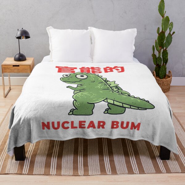 Item preview, Funny Godzilla Art - Nuclear Bum Kaiju Kawaii Monster designed and sold by ALXS-GRAPHICS.