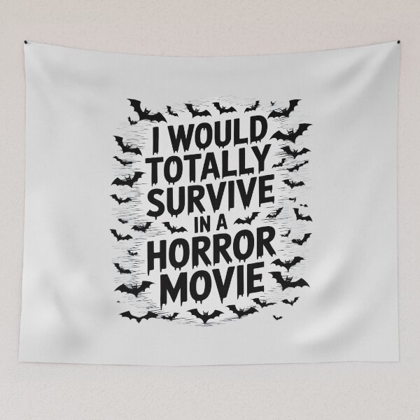 Item preview, Halloween I Would Totally Survive In A Horror Movie designed and sold by Slwankol.