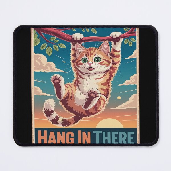 Item preview, Hang I n There Cat Hanging On A Tree Branch Animals designed and sold by Slwankol.