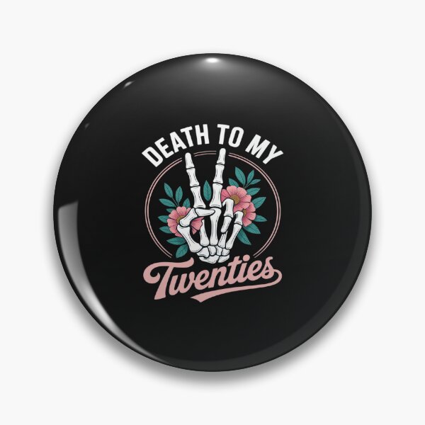 Item preview, Death To My Twenties Funny R.I.P 20s, 30th Birthday Skeleton designed and sold by katherintration.