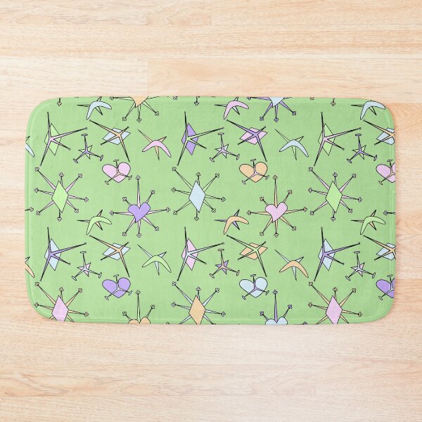 Item preview, hearts, diamonds, and stars, green background designed and sold by mntimg.