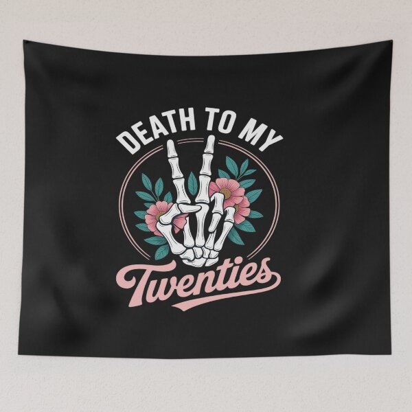 Item preview, Death To My Twenties Funny R.I.P 20s, 30th Birthday Skeleton designed and sold by katherintration.