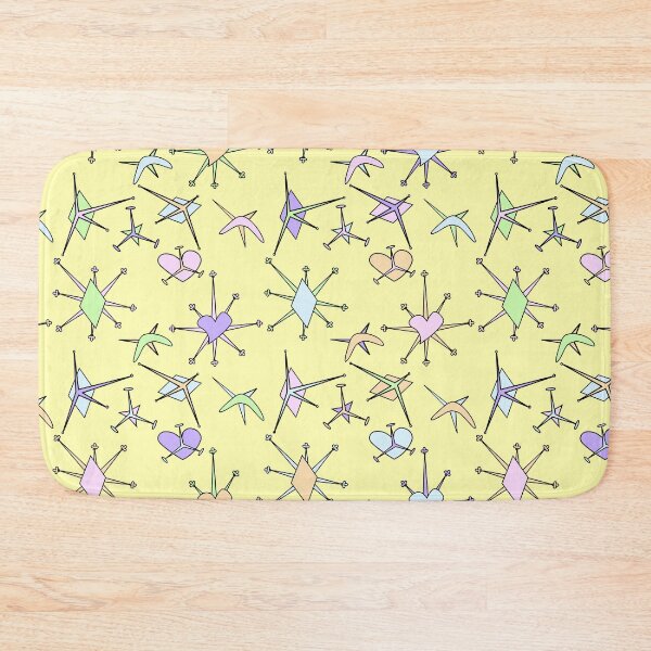 Item preview, hearts, diamonds, and stars, yellow background designed and sold by mntimg.