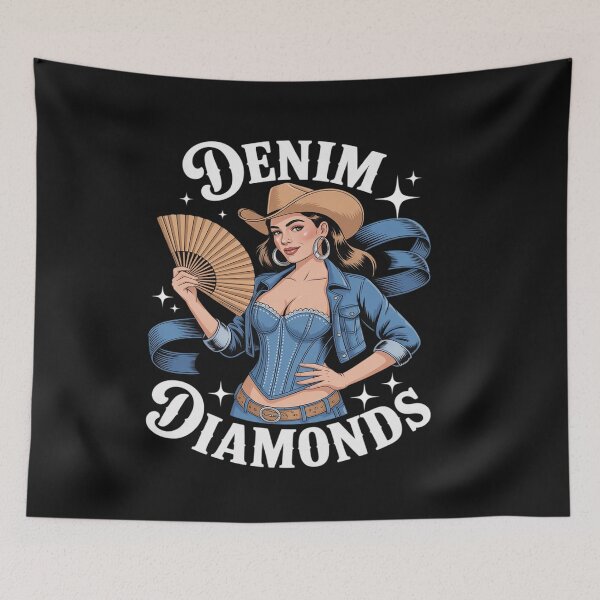 Item preview, Denim and Diamonds African Melanin Cowgirls Western Rodeo designed and sold by katherintration.
