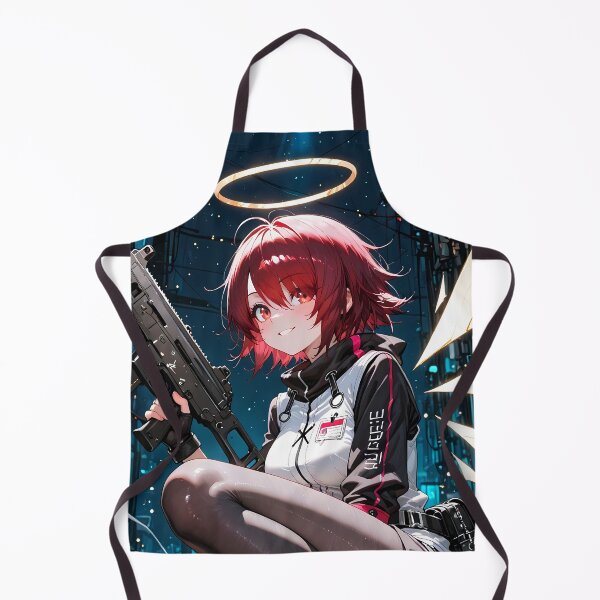 Item preview, Prelude Exusiai Gun Halo Night City Arknights Angel Fighter Anime Girl designed and sold by CarlosBender.